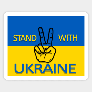 Stand with Ukraine national country flag Sticker